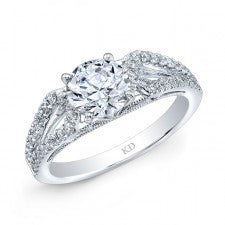 WHITE GOLD CONTEMPORARY DIAMOND BRIDAL RING