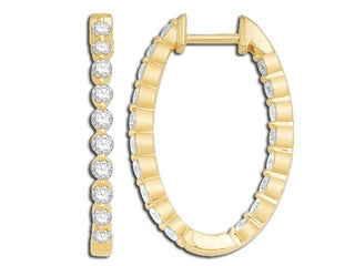 Gold  And Diamond Earring