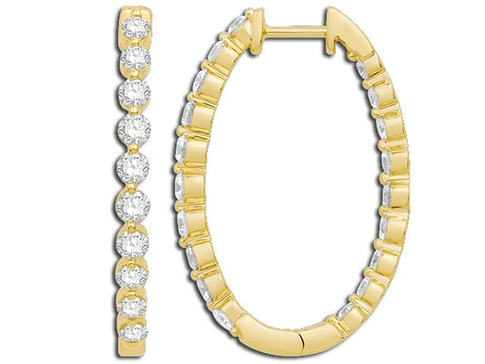 Gold  And Diamond Earring