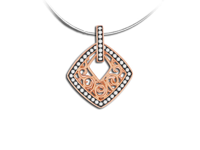 Gold  And Diamond Pendant