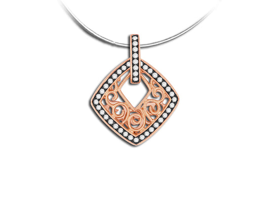 Gold  And Diamond Pendant