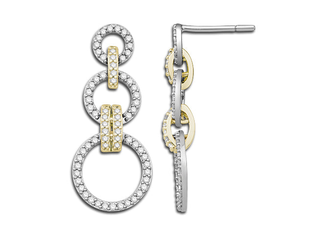 Gold  And Diamond Earring