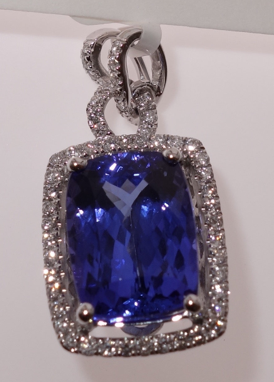 Tanzanite Pendant with Diamonds