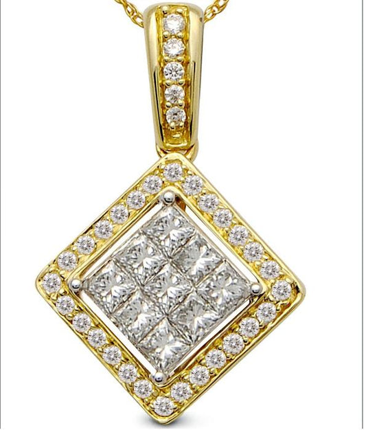 Gold  And Diamond Pendant
