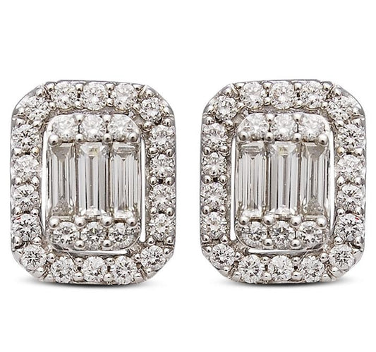 Gold  And Diamond Earring