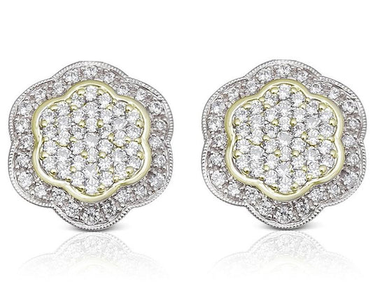 Gold  And Diamond Earring