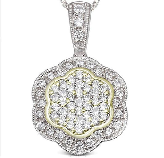 Gold  And Diamond Pendant