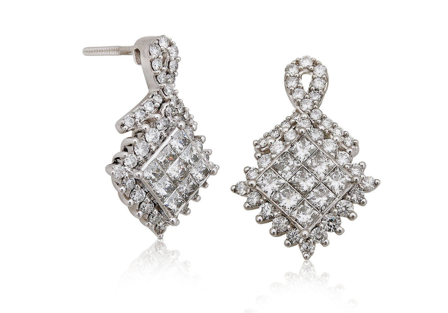Gold  And Diamond Earring
