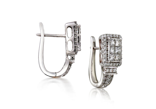 Gold  And Diamond Earring