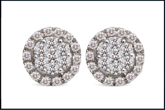 Gold  And Diamond Earring