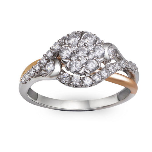 Gold  And Diamond Ring