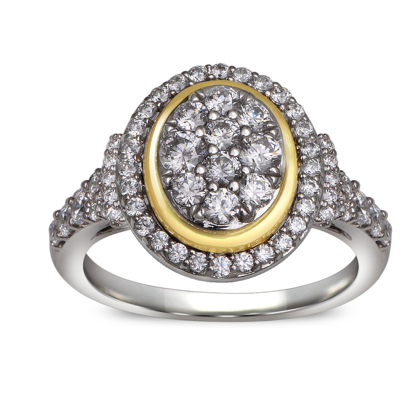 Gold  And Diamond Ring