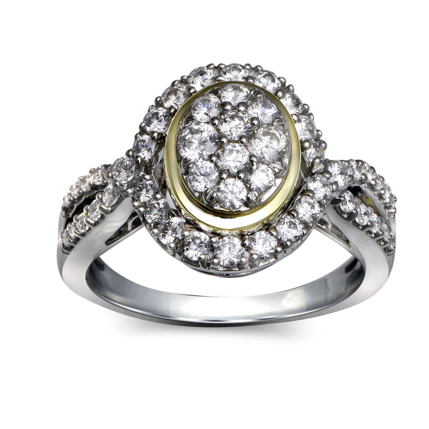 Gold  And Diamond Ring