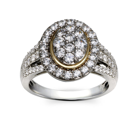 Gold  And Diamond Ring