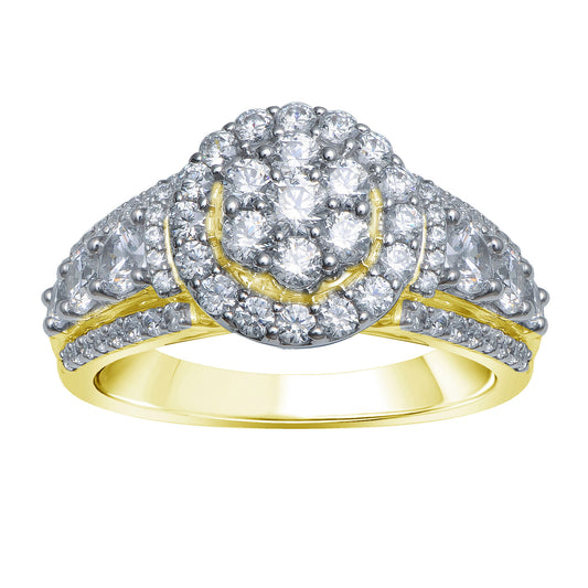 Gold  And Diamond Ring