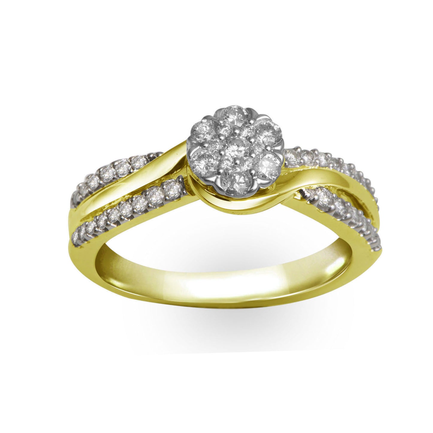 Gold  And Diamond Ring