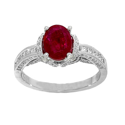 Gold Ruby and Diamond Ring