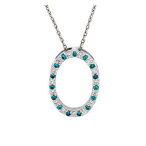 Blue Diamond Pendant