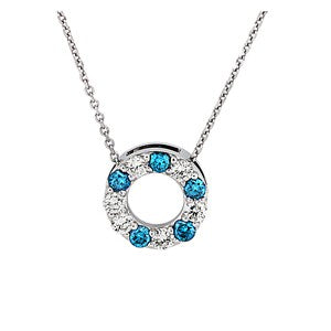 Blue Diamond Pendant
