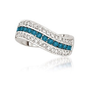 Blue Diamond Ring