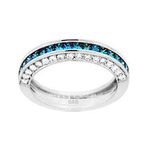 Blue Diamond Ring