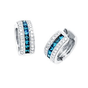 Blue Diamond Earring