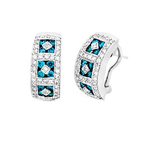 Blue Diamond Earring