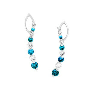 Blue Diamond Earring