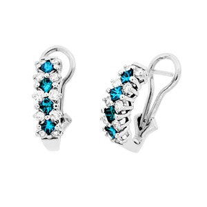Blue Diamond Earring