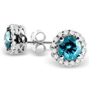 Blue Diamond Earring