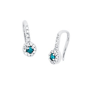 Blue Diamond Earring