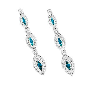 Blue Diamond Earring