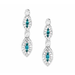 Blue Diamond Earring