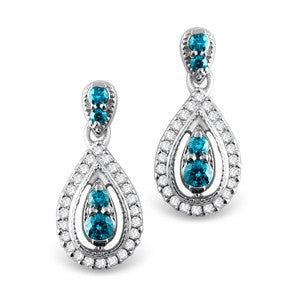 Blue Diamond Earring