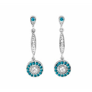 Blue Diamond Earring