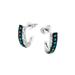 Blue Diamond Earring
