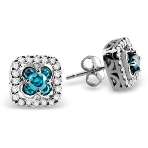 Blue Diamond Earring