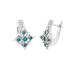 Blue Diamond Earring