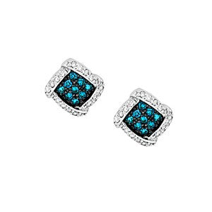 Blue Diamond Earring