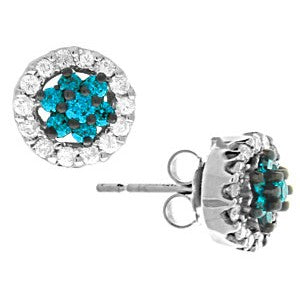 Blue Diamond Earring