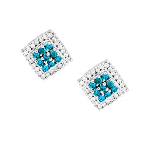 Blue Diamond Earring