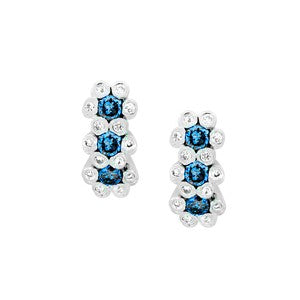 Blue Diamond Earring