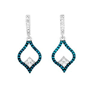 Blue Diamond Earring
