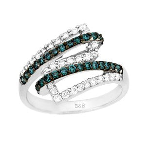 Blue Diamond Ring