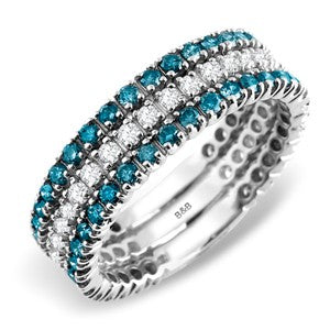 Blue Diamond Ring