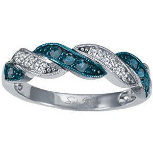 Blue Diamond Ring