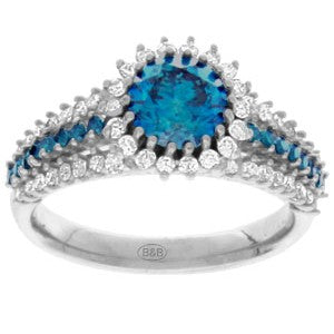 Blue Diamond Ring