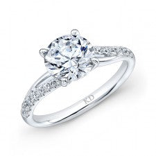 WHITE GOLD CONTEMPORARY DIAMOND ENGAGEMENT RING