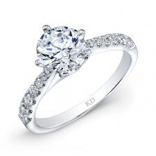 WHITE GOLD CLASSIC PRONG SET BRIDAL RING