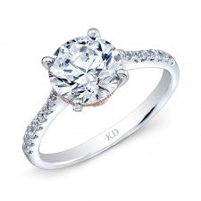 WHITE & ROSE GOLD ELEGANT BRIDAL RING